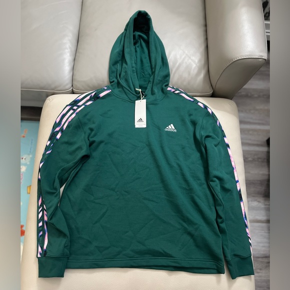 NWT - Adidas Women’s Three Stripes Hoodie - Size L - Picture 4 of 10